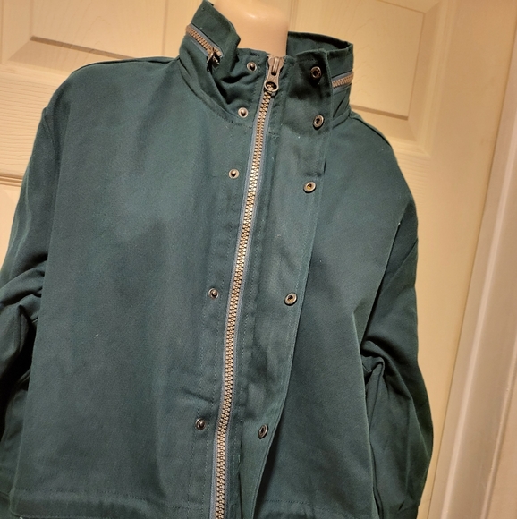 Umbro Hunter Green Coat with Cap Medium - Picture 6 of 10